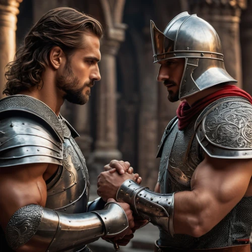 gladiators,biblical narrative characters,vilgalys and moncalvo,sparta,arm wrestling,sword fighting,warriors,kings,fist bump,heroic fantasy,historical battle,warrior and orc,roman history,husbands,hercules,romans,vikings,king arthur,the men,theater of war,Photography,General,Fantasy