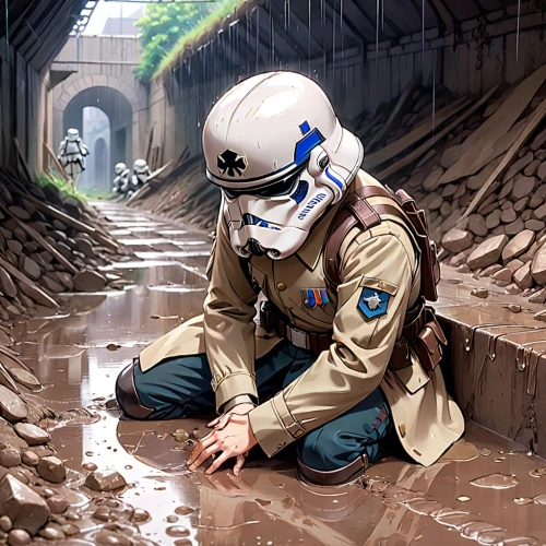 storm drain,excavation,lost in war,tunnel,rescue alley,mute,medic,verdun,underpass,canal tunnel,combat medic,water police,drainage,excavators,under the bridge,patrols,underground,mud wall,underground cables,yuki nagato sos brigade,Anime,Anime,Realistic