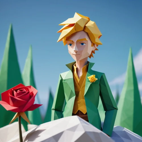 low poly,paper rose,pinocchio,rose png,low-poly,3d model,3d figure,disney rose,elf,cartoon flowers,paper roses,sanji,rose bloom,peace rose,paper flowers,rosa,3d render,jiminy cricket,woods' rose,daffodils,Unique,3D,Low Poly