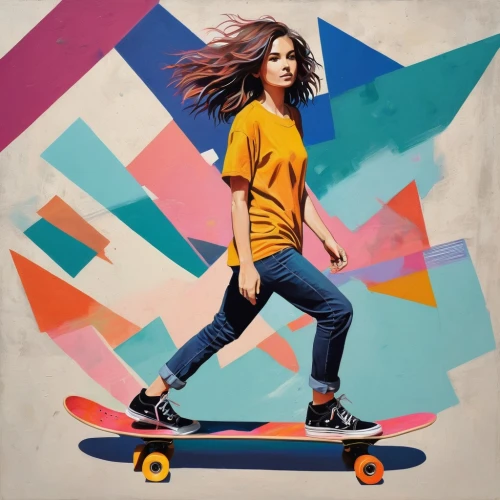 artistic roller skating,skater,woman free skating,longboard,skateboard,skate board,skateboarder,skateboard deck,longboarding,skaters,skate,skating,roller sport,roller skating,skateboarding equipment,centerboard,skateboarding,sand board,girl with a wheel,inline skating,Illustration,Vector,Vector 07