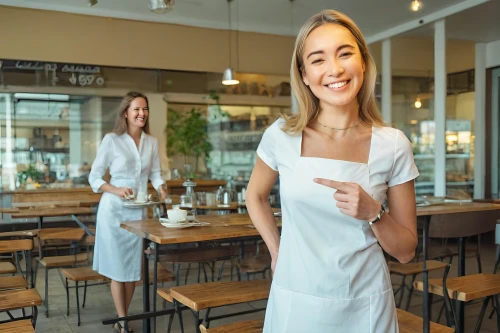 waitress,woman at cafe,women at cafe,barista,restaurants online,chef's uniform,girl in the kitchen,establishing a business,waiting staff,pastry chef,restaurants,woman drinking coffee,bistro,bussiness woman,customer experience,customer success,fika,business women,nurse uniform,place of work women