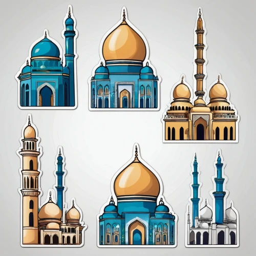 islamic architectural,houses clipart,islamic lamps,paris clip art,minarets,clipart sticker,mosques,icon set,scrapbook clip art,islamic pattern,vector images,roof domes,vector graphics,byzantine architecture,vector image,set of icons,nautical clip art,arabic background,sheikh zayed mosque,grand mosque,Unique,Design,Sticker