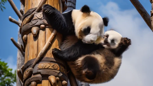 hanging panda,pandas,colobus,giant panda,siamang,sifaka,lun,gibbon,chinese panda,lemurs,bamboo curtain,two-toed sloth,three-toed sloth,climbing slippery pole,ring-tailed,panda,lemur,climbing frame,just hang out,loro parque,Photography,General,Natural