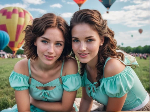 two girls,hot air balloon rides,vintage girls,hot air balloons,vintage fairies,butterfly dolls,beautiful photo girls,balloon trip,hot air balloon ride,joint dolls,balloon and wine festival,young women,photoshop manipulation,blue heart balloons,retro women,hot air ballooning,vintage boy and girl,rainbow color balloons,blue balloons,fairies,Photography,General,Natural