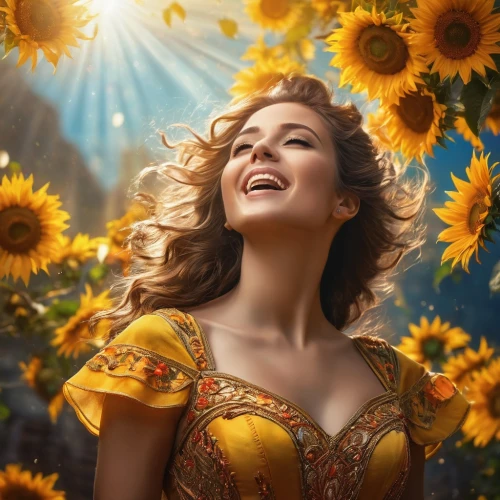 sun flowers,sunflowers,sunflower lace background,sunflower field,sun flower,sunflower,helianthus sunbelievable,girl in flowers,sun daisies,sunflowers in vase,yellow daisies,beautiful girl with flowers,yellow rose background,sunflower coloring,sunflower paper,woodland sunflower,sun roses,golden flowers,celtic woman,yellow petals,Photography,General,Fantasy