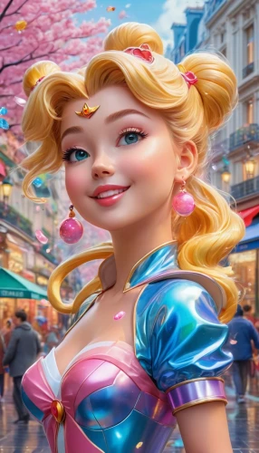 cinderella,shanghai disney,rapunzel,princess anna,disney character,elsa,disney rose,fairy tale character,princess sofia,3d fantasy,disneyland paris,fairytale characters,rosa 'the fairy,euro disney,tiana,disney,disneyland park,fantasia,rosa ' the fairy,barbie,Illustration,Japanese style,Japanese Style 01