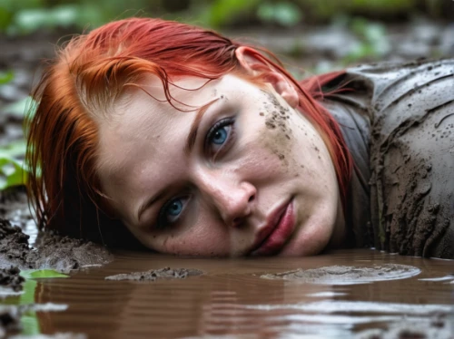 mud,the blonde in the river,girl on the river,woman at the well,rusalka,photoshoot with water,greta oto,wet smartphone,muddy,puddle,wet girl,mud wrestling,wet,in the rain,water nymph,mud wall,portrait photography,girl lying on the grass,sunken,portrait photographers