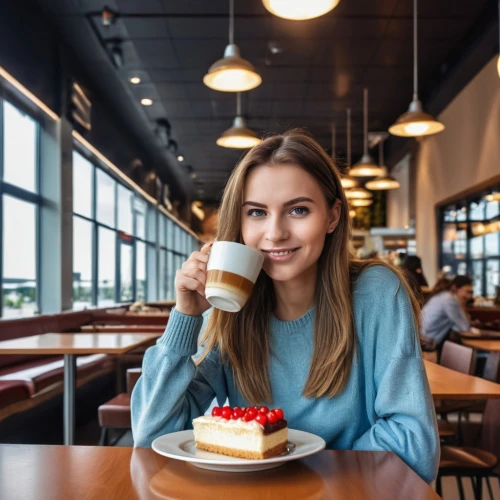 woman drinking coffee,woman holding pie,coffee and cake,woman at cafe,woman eating apple,girl with cereal bowl,woman with ice-cream,coffee background,food photography,women at cafe,drinking coffee,barista,frappé coffee,fika,girl with bread-and-butter,a buy me a coffee,slice of cake,caffè americano,cappuccino,waitress,Photography,General,Realistic
