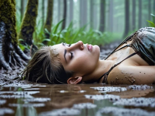 woman frog,water nymph,water frog,girl lying on the grass,water snake,immersed,waterbed,crocodile woman,water bath,ayurveda,amazonian oils,water lotus,perched on a log,photoshoot with water,wood frog,relaxed young girl,bathing,photoshop manipulation,naturopathy,hot spring