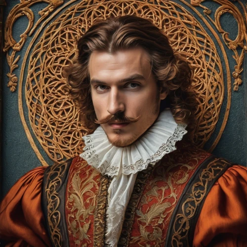 tudor,leonardo devinci,artus,fantasy portrait,htt pléthore,romantic portrait,athos,lokportrait,portrait background,man portraits,artist portrait,renaissance,the emperor's mustache,bartholomew,melchior,robert harbeck,world digital painting,portraits,christian berry,digital painting,Photography,General,Fantasy