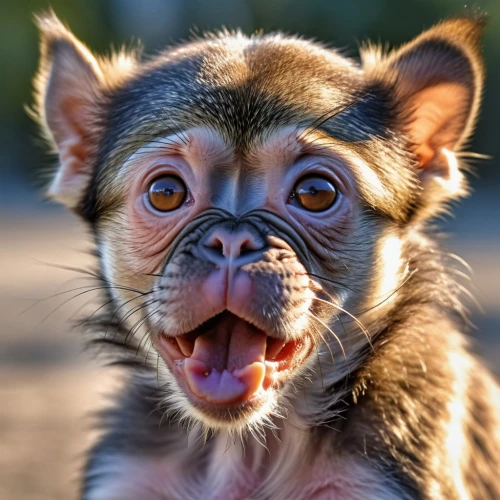 white-fronted capuchin,tufted capuchin,marmoset,kinkajou,baby monkey,fossa,bleeding-heart baboon,aye-aye,barbary ape,baboon,barbary monkey,white-headed capuchin,capuchin,tamarin,tasmanian devil,chimpanzee,luwak,slow loris,macaque,lemur,Photography,General,Realistic