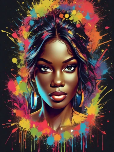 boho art,digital art,digital painting,african woman,digital artwork,colorful doodle,digital illustration,world digital painting,fantasy portrait,african american woman,digital drawing,vector illustration,mali,colorful,moana,ghana,vector art,colourful pencils,hand digital painting,maria bayo