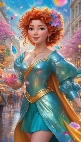 merida,cinderella,princess anna,fantasia,disney character,fairy tale character,ariel,rapunzel,rosa 'the fairy,tiana,3d fantasy,fantasy woman,fae,fantasy picture,elsa,rosa ' the fairy,cg artwork,venetia,fairytale characters,fantasy portrait,Illustration,Japanese style,Japanese Style 01