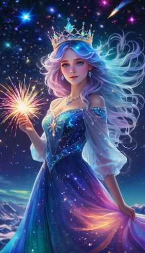 fairy galaxy,elsa,sparkler,magical,wishes,fantasia,star mother,fireworks background,aurora,cg artwork,colorful stars,sparklers,fireworks art,firework,the snow queen,starry,falling stars,cinderella,star sky,falling star,Photography,General,Fantasy