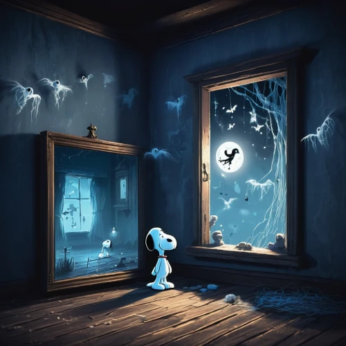 the little girl's room,children's background,blue room,children's fairy tale,imagination,halloween ghosts,children's room,cartoon video game background,moonbeam,kids room,boy's room picture,baby room,dreams catcher,magical adventure,night scene,dream world,fairy tale,nightlight,fantasy picture,play escape game live and win,Conceptual Art,Fantasy,Fantasy 02