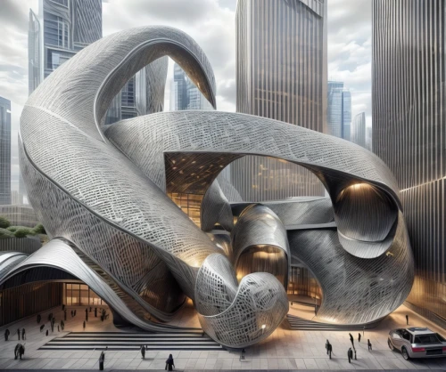 hudson yards,futuristic art museum,steel sculpture,soumaya museum,futuristic architecture,helix,sinuous,public art,disney concert hall,walt disney concert hall,serpent,jewelry（architecture）,3d rendering,costanera center,urban design,3d bicoin,rockefeller plaza,disney hall,steel construction,9 11 memorial