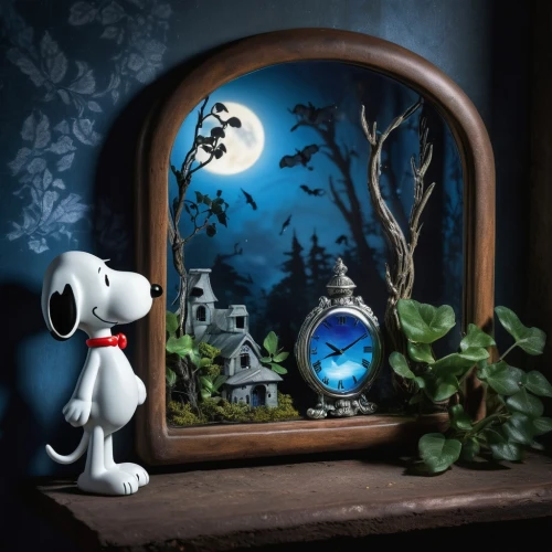 snoopy,children's background,jack russel,fairy door,whimsical animals,the little girl's room,magic mirror,snowglobes,children's room,nursery decoration,boy's room picture,dalmatian,moonlit night,kids room,jigsaw puzzle,moonbeam,halloween frame,smaland hound,fantasy picture,dog frame,Photography,Artistic Photography,Artistic Photography 02