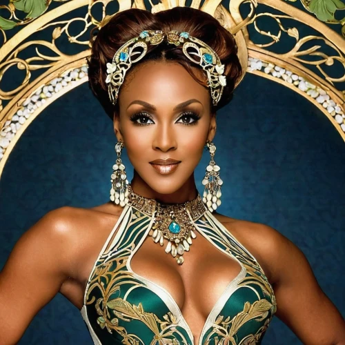 beautiful african american women,african american woman,nigeria woman,celtic queen,lily of the nile,brazil carnival,african woman,queen crown,tiana,queen,black woman,queen s,cleopatra,miss universe,black women,nigeria,cameroon,goddess of justice,rwanda,oriental princess,Illustration,Retro,Retro 13