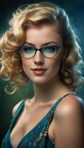 reading glasses,librarian,portrait photographers,portrait background,blonde woman,silver framed glasses,fantasy portrait,female doctor,world digital painting,photoshop manipulation,romantic portrait,image manipulation,sci fiction illustration,portrait photography,mystical portrait of a girl,with glasses,digital compositing,the blonde in the river,lace round frames,short sightedness,Illustration,Realistic Fantasy,Realistic Fantasy 16