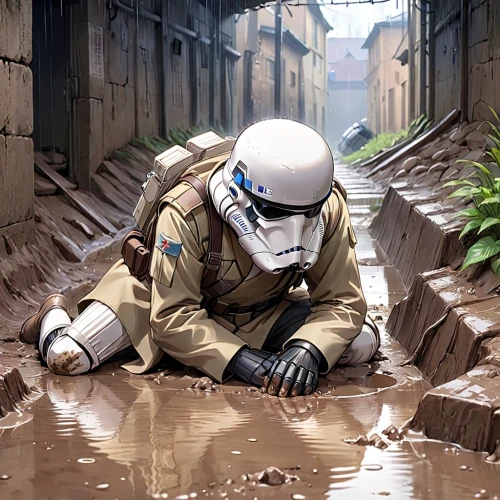 boba fett,stormtrooper,droids,boba,chocolatier,mud wall,starwars,star wars,cosplay image,chemical disaster exercise,force,ice chocolate,cg artwork,sci fi,droid,cocoa powder,digital compositing,clay floor,chocolatemilk,mud,Anime,Anime,Realistic