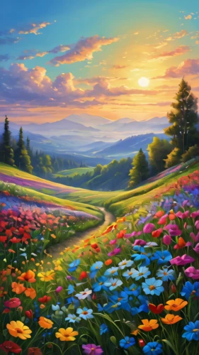 flower field,field of flowers,blooming field,meadow landscape,flower meadow,splendor of flowers,blanket of flowers,meadow in pastel,landscape background,flowers field,flower painting,sea of flowers,flowering meadow,springtime background,beautiful landscape,flower garden,flower background,nature landscape,spring meadow,summer meadow,Photography,General,Natural