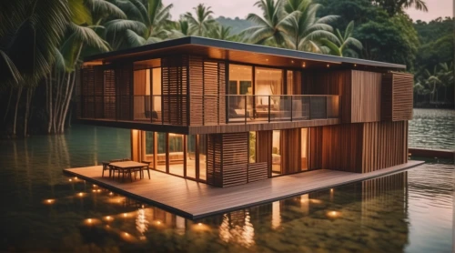 floating huts,house by the water,cube stilt houses,stilt house,stilt houses,houseboat,tropical house,kerala,house with lake,inverted cottage,wooden sauna,holiday villa,pool house,kerala porotta,luxury property,wooden house,boat house,floating on the river,eco hotel,small cabin,Photography,General,Cinematic