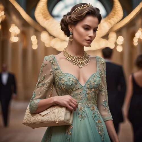 ball gown,evening dress,elegant,elegance,green dress,gown,vintage dress,girl in a long dress,enchanting,cinderella,exquisite,embellished,cocktail dress,jasmine blue,tiana,emerald,peacock,elsa,romantic look,turquoise wool,Photography,General,Cinematic