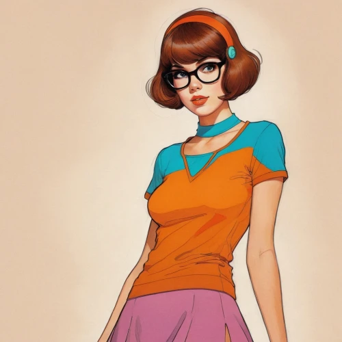 retro girl,retro woman,60's icon,retro women,retro cartoon people,60s,retro pin up girl,fashion vector,fashion sketch,teal and orange,pin-up girl,retro styled,vector girl,pinup girl,retro paper doll,retro style,spectacles,watercolor pin up,vintage drawing,vintage girl,Illustration,Paper based,Paper Based 19