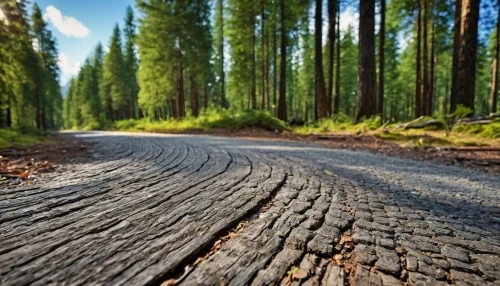 forest road,road surface,natural rubber,natural wood,aaa,wooden track,paved,tire track,wooden planks,larch forests,fir forest,row of trees,bavarian forest,fork road,paving,carbon footprint,road cover in sand,road,pine forest,roads,Photography,General,Realistic