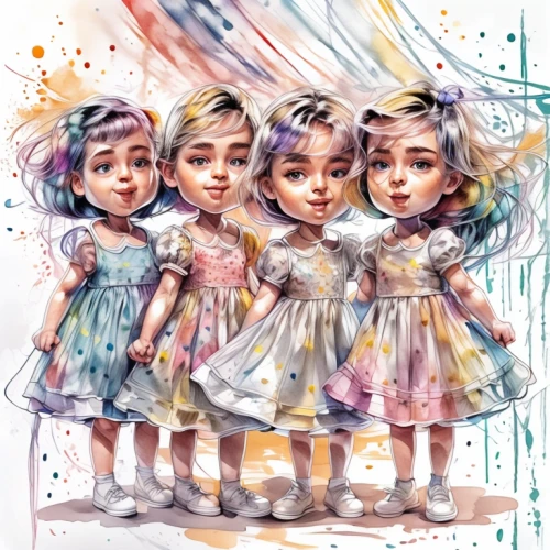 little girls,little angels,sewing pattern girls,kids illustration,dolls,christmas dolls,rag dolls,children girls,butterfly dolls,little girls walking,porcelain dolls,fairies,fashion dolls,doll's festival,perfume,quartet in c,vintage fairies,watercolor painting,watercolor paint,joint dolls