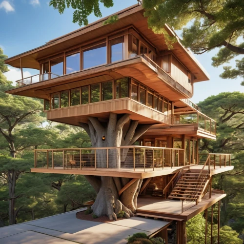 tree house,tree house hotel,treehouse,japanese architecture,timber house,asian architecture,wooden house,eco-construction,stilt house,the japanese tree,wooden construction,house in the forest,tree top,tree tops,dunes house,treetops,modern architecture,cubic house,log home,wood structure,Photography,General,Realistic
