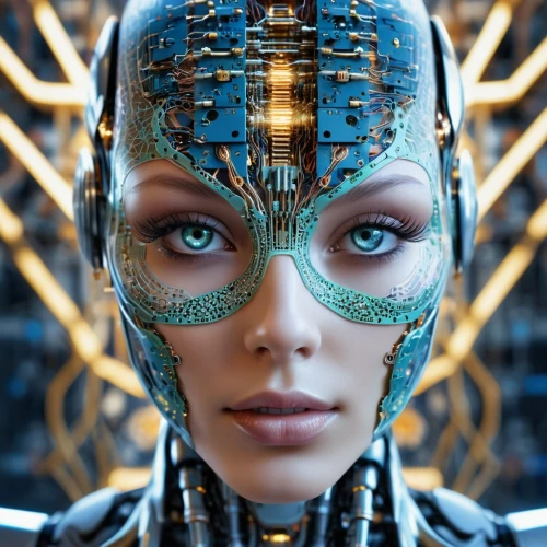 cybernetics,biomechanical,cyborg,artificial intelligence,humanoid,ai,cyber,cyberpunk,scifi,circuit board,cyberspace,chatbot,robotic,women in technology,sci fi,virtual identity,robot eye,biometrics,circuitry,futuristic,Photography,General,Realistic