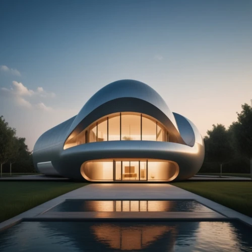 futuristic architecture,futuristic art museum,modern architecture,modern house,archidaily,dunes house,arhitecture,architecture,house shape,jewelry（architecture）,pool house,3d rendering,roof domes,frame house,cubic house,architectural,cube house,luxury property,contemporary,beautiful home,Photography,General,Realistic