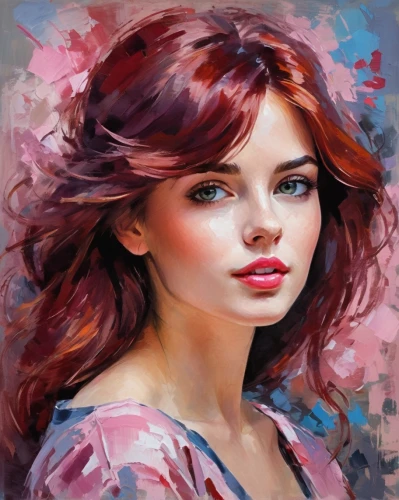 girl portrait,oil painting,portrait of a girl,young woman,romantic portrait,art painting,red-haired,oil painting on canvas,mystical portrait of a girl,photo painting,girl drawing,fantasy portrait,painting technique,painting,red head,boho art,woman portrait,redheads,artist color,world digital painting,Conceptual Art,Oil color,Oil Color 10