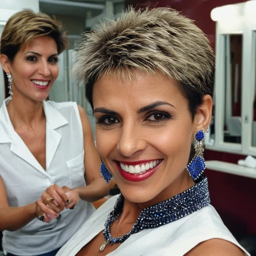 pixie cut,social,makeup artist,pixie-bob,cosmetic dentistry,short blond hair,hairstylist,makeup mirror,make-up,airbrushed,backstage,rhonda rauzi,lisbeth sao,put on makeup,brasileira,make up,casal,photo shoot in the bathroom,cosmeas,aging icon,Photography,General,Realistic