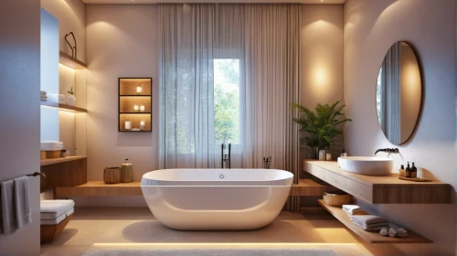 luxury bathroom,modern minimalist bathroom,bathtub,bathroom,bathtub accessory,interior modern design,modern decor,shower bar,tub,interior design,luxury home interior,beauty room,shower base,contemporary decor,interior decoration,bath accessories,bath,bathroom accessory,ceramic tile,search interior solutions,Photography,General,Realistic