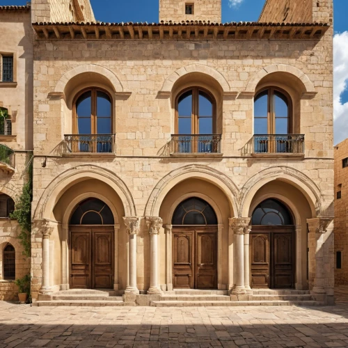 monastery israel,romanesque,volterra,jaffa,medieval architecture,celsus library,gordes,puglia,provencal life,siracusa,villa cortine palace,mallorca,apulia,tuscan,peloponnese,sicily window,exterior decoration,classical architecture,gold stucco frame,famagusta,Photography,General,Realistic