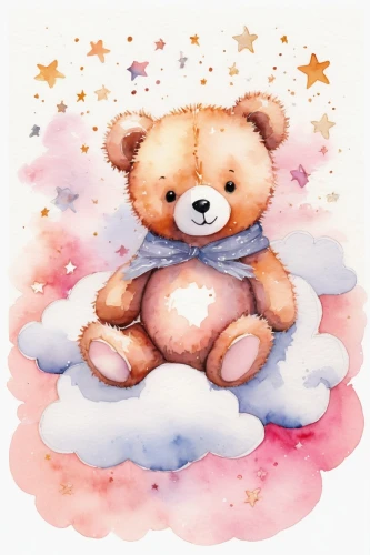 watercolor baby items,cute bear,teddy-bear,bear teddy,teddy bear,teddybear,plush bear,3d teddy,little bear,teddy bear waiting,teddy bears,bear,teddy bear crying,bear cub,scandia bear,teddy,fluffy diary,teddies,watercolor background,baby bear,Illustration,Paper based,Paper Based 07