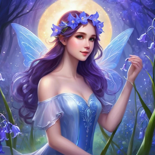 faerie,fairy queen,vanessa (butterfly),flower fairy,rosa 'the fairy,faery,fae,fairy,fantasy portrait,butterfly lilac,aurora butterfly,lilac blossom,rosa ' the fairy,garden fairy,bluebell,butterfly background,fairy galaxy,fairy tale character,julia butterfly,child fairy,Illustration,Realistic Fantasy,Realistic Fantasy 01