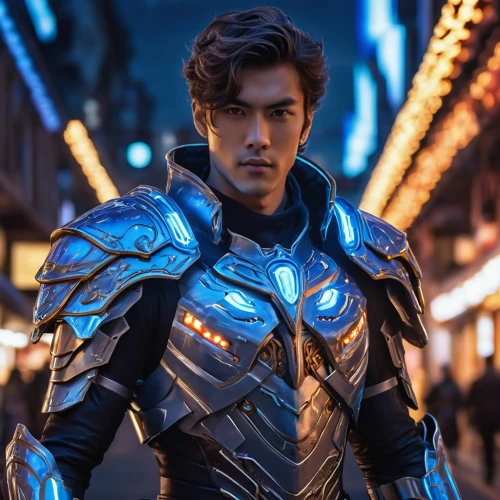 valerian,steel man,aquaman,knight armor,iron,human torch,silver,star-lord peter jason quill,steel,cosplay image,great wall wingle,cyborg,armor,god of thunder,iron-man,armour,male character,iron mask hero,knight,visual effect lighting,Photography,General,Realistic