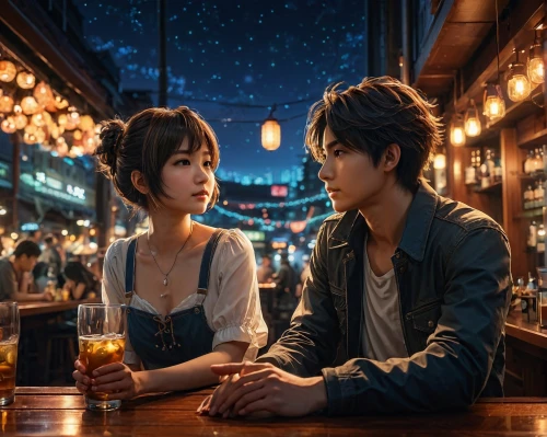 izakaya,romantic night,vintage boy and girl,street cafe,romantic scene,romantic portrait,kdrama,anime 3d,romantic meeting,romantic look,tobacco the last starry sky,korean drama,japan's three great night views,boy and girl,shirakami-sanchi,night scene,yakitori,jin deui,aonori,bokeh hearts