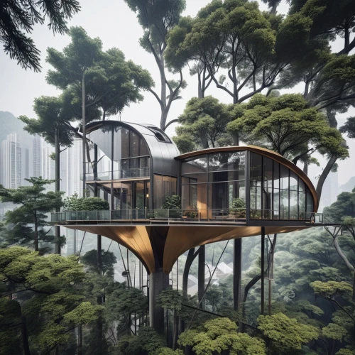 tree house hotel,tree house,treehouse,cubic house,house in the forest,cube stilt houses,mirror house,asian architecture,timber house,futuristic architecture,stilt house,tree top,cube house,tree tops,hanging houses,sky apartment,dunes house,frame house,floating huts,eco-construction,Photography,General,Realistic