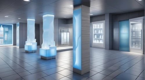 hallway space,elevators,visual effect lighting,3d rendering,sky space concept,search interior solutions,glass blocks,cosmetics counter,futuristic art museum,interior modern design,hallway,ambient lights,lobby,store fronts,vending machines,sci fi surgery room,vitrine,shower bar,luxury bathroom,modern decor,Photography,General,Realistic