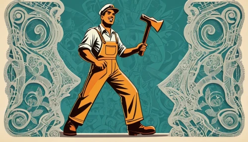 blue-collar worker,a carpenter,tradesman,worker,janitor,repairman,steelworker,carpenter,ironworker,winemaker,construction worker,contractor,white-collar worker,blue-collar,chimney sweep,retro 1950's clip art,surveyor,house painter,warehouseman,miner,Illustration,Retro,Retro 12