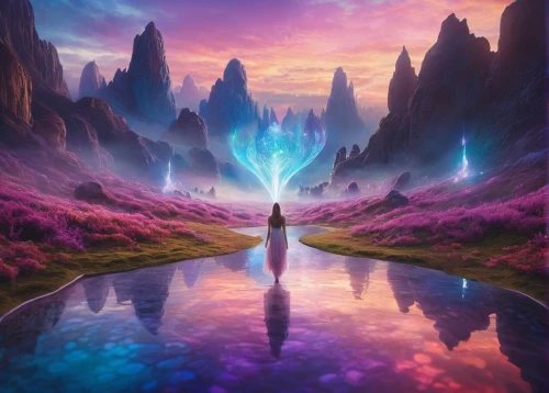 astral traveler,fantasy picture,fantasy landscape,aura,fairy world,fantasia,3d fantasy,transcendence,dream world,cosmos,inner light,alien world,universe,enlightenment,inner space,mirror of souls,fantasy world,valerian,crystalline,awakening,Photography,General,Commercial