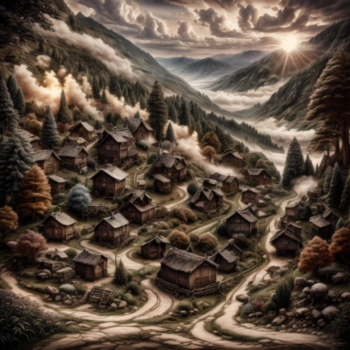 mountain village,mountain settlement,alpine village,korean village snow,mountain huts,korean folk village,escher village,winter village,aurora village,villages,autumn mountains,noboribetsu hell valley,mountainous landscape,japan landscape,carpathians,mountain scene,carpathian,japanese alps,traditional village,mountain landscape