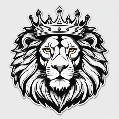 lion white,lion,skeezy lion,lion number,king crown,lion head,lion capital,forest king lion,panthera leo,crown seal,masai lion,lion father,two lion,crest,zodiac sign leo,royal crown,type royal tiger,male lion,lions,lionesses,Unique,Design,Sticker