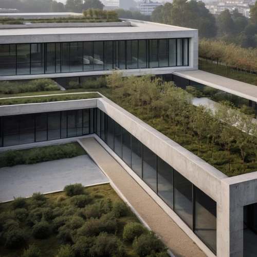 glass facade,archidaily,landscaping,modern architecture,modern office,home of apple,building valley,grass roof,eco-construction,roof garden,3d rendering,roof landscape,residential,dunes house,garden elevation,exposed concrete,arq,kirrarchitecture,cubic house,turf roof,Photography,General,Natural
