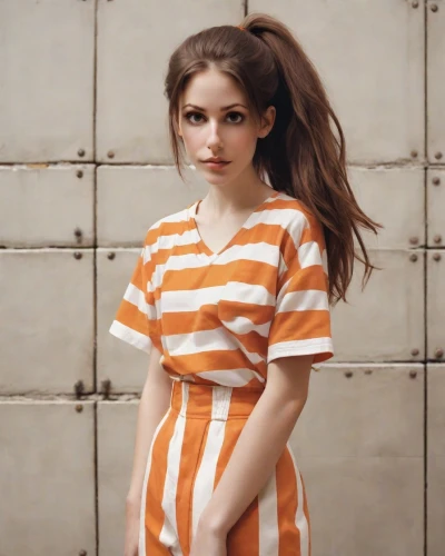 stripes,horizontal stripes,orange,striped background,striped,orange color,orange half,nylon,stripe,orange robes,bright orange,tangerine,checkered,orange cream,liberty cotton,torn dress,model doll,teen,porcelain doll,mime,Photography,Natural