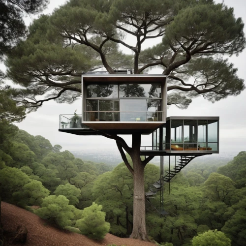 tree house hotel,tree house,treehouse,lookout tower,observation tower,tree top,treetop,treetops,cubic house,tree tops,house in the forest,mirror house,dunes house,tree top path,hanging houses,fire tower,inverted cottage,cube house,stilt house,observation deck,Photography,Documentary Photography,Documentary Photography 04
